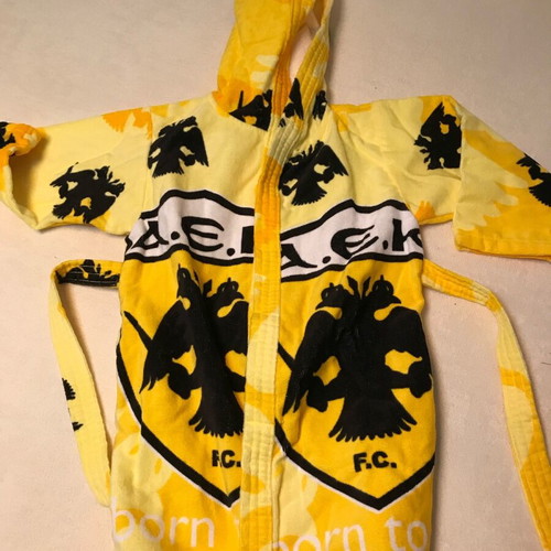 Velveteen AEK kids bathrobe new, size s, 100% cotton