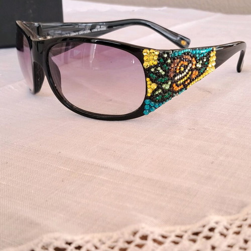 Jimmy Crystal sunglasses like new, multicolored with Swarovski crystals