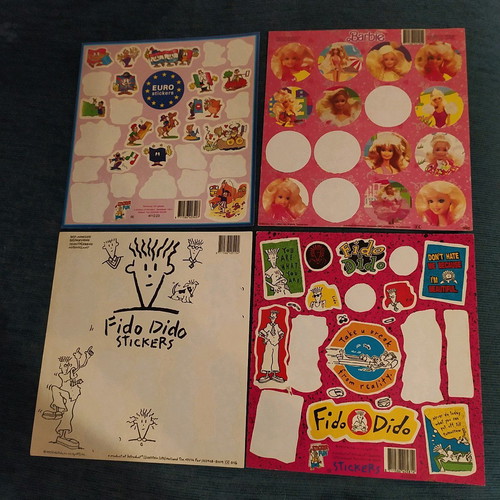 Stickers used, rare 90s decade