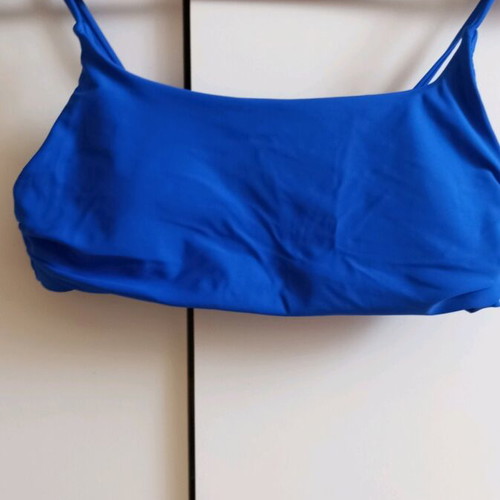 Shein blue bikini top new, size S