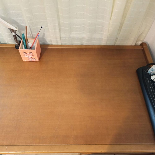 German solid wood desk with 3 drawers used