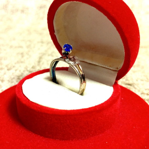 Children's vintage rings with zircon stones, pack of 4, new