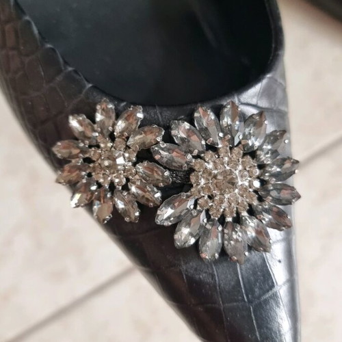 Erdem X H&M shoes like new, black leather, size 41