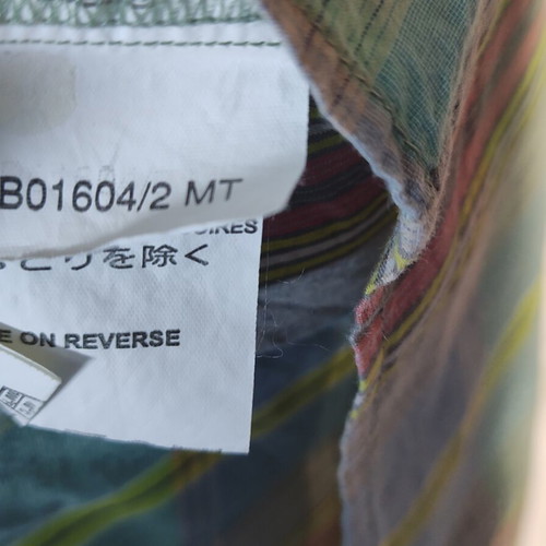 Jack Wolfskin Travel men's shirt size L, like new, colorful plaid