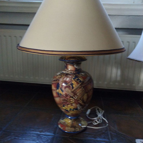 Table lamps used, two different large designs