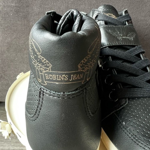 Robin’s Jean Harrington Black High-Top Sneakers New Size 42