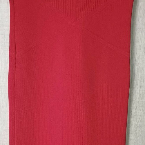 Mango Fitted Dress Like New, Red Color