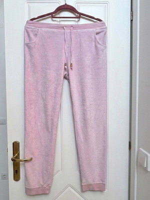 Sugarfree Velour Sweatpants Baby Pink Size L like new