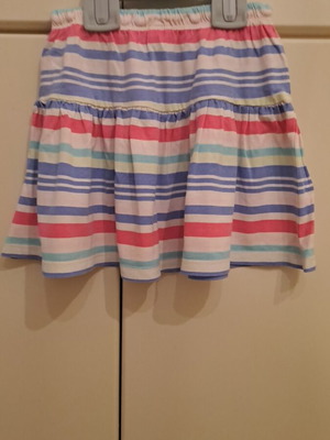 Cool Club children's striped skirt used, colorful, size 110 cm, age 6