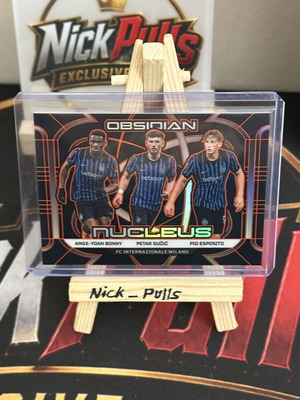 Panini Obsidian Nucleus Orange /75 Bonny-Sucic-Esposito #7 Inter Milan