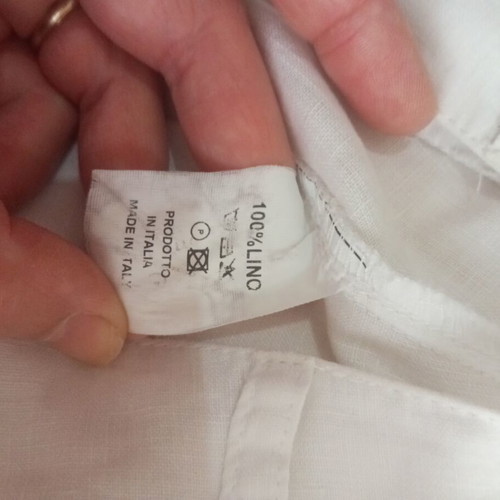 Artisti Italiani classic linen pants white size M like new