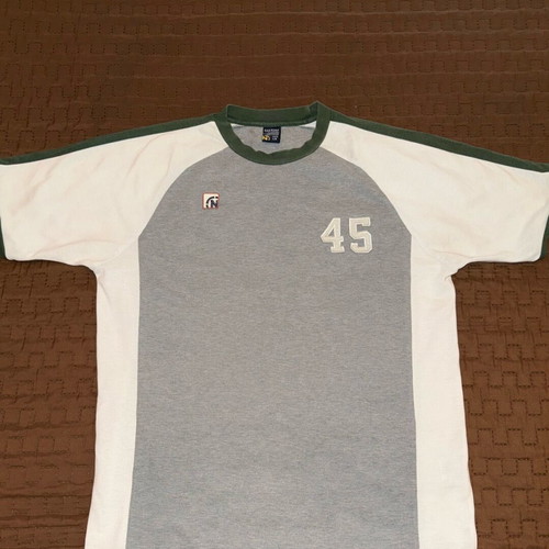 Nautica men's T-shirt Large like new, white and gray