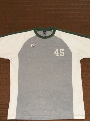 Nautica men's T-shirt Large like new, white and gray