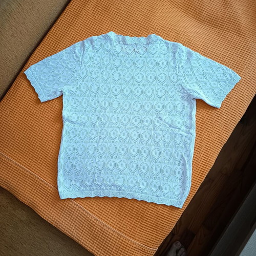 Zara knitted blouse size S like new, 100% cotton, white