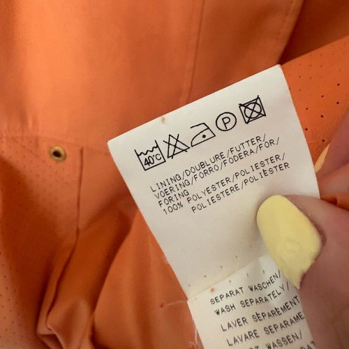Pier Angelini jacket like new, size 4XL, orange