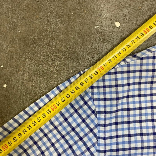 Ralph Lauren Oxford long sleeve shirt, blue white checked, size L