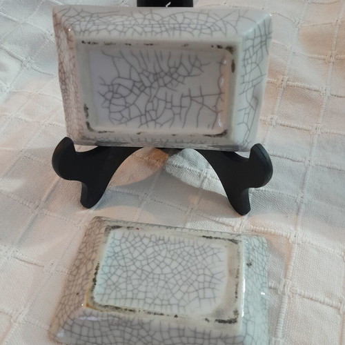 Set of old Japan porcelain ashtrays like new