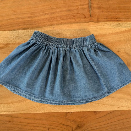 Denim skirt like new, 3-6 months, 68 cm
