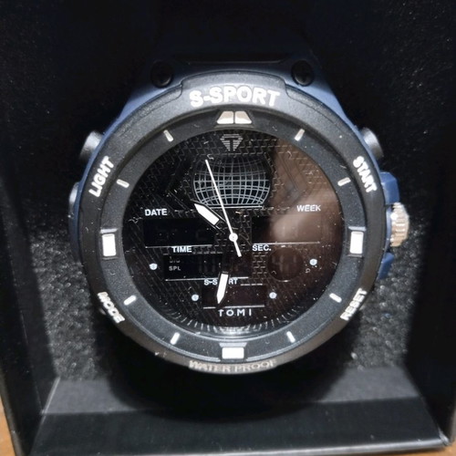 TOMI digital chronograph watch 50m waterproof