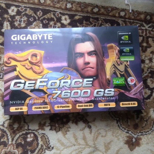 Gigabyte GeForce 7600 GS graphics card new, 256 MB DDR2