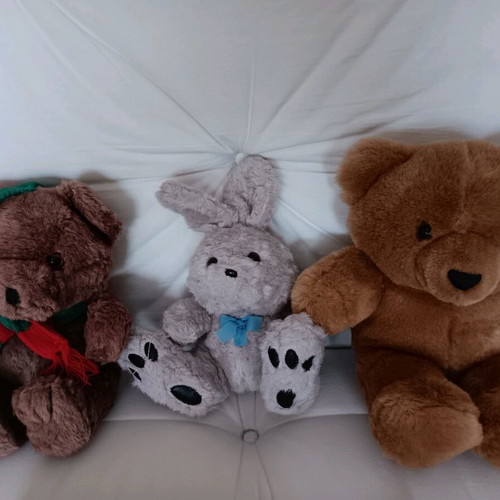 5 plush dolls