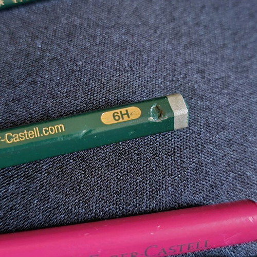 Faber Castell pencils used, set of 6 pieces