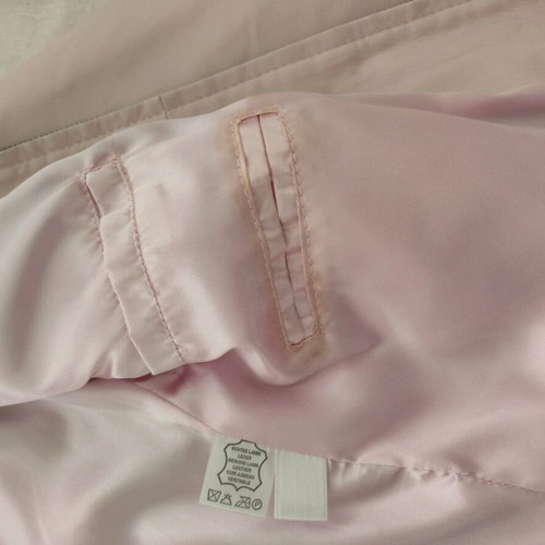 Lussile Leather Jacket Like New, Baby Pink, Size Medium