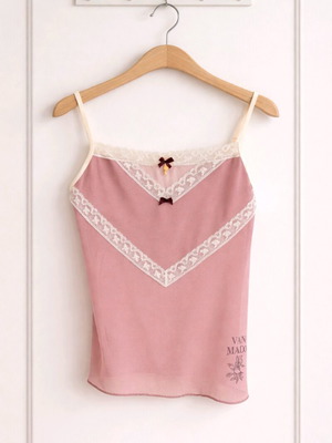 Vive Maria Y2K Lace Camisole romantic lace, like new, vintage rose