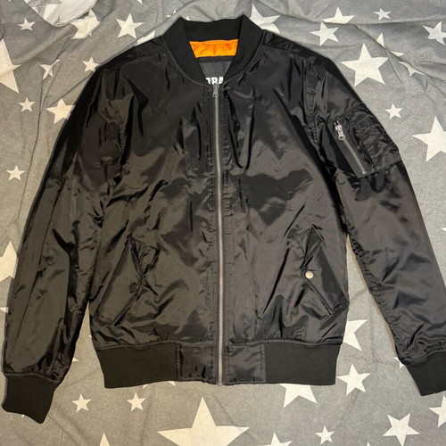 Urban Classics womens bomber jacket size L like new, black
