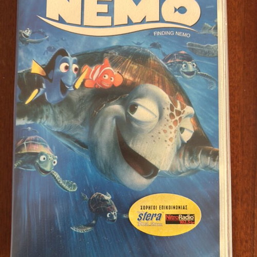 Finding Nemo VHS tape, Walt Disney Pixar, dubbed