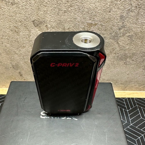 Smoke G-Priv 2 mod e-cigarette atomizer with Dead Rabbit RTA and Zeus used