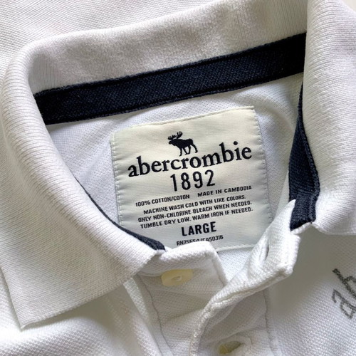 Abercrombie & Fitch Kids Polo Shirt white like new, size L