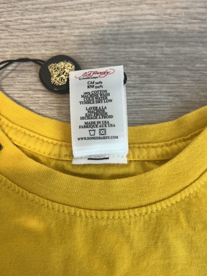 Ed Hardy T-shirt new women's, size S, yellow