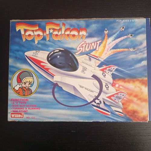 Top Falcon Stunt vintage airplane like new, 1980s