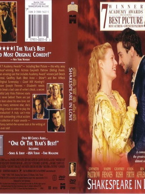 Shakespeare in Love DVD used with subtitles