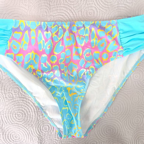 Bikini set XXL new, colorful turquoise, padded top