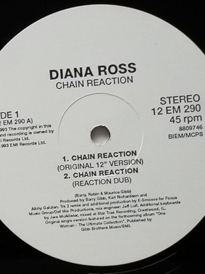 Diana Ross Chain Reaction vinyl used, electronic