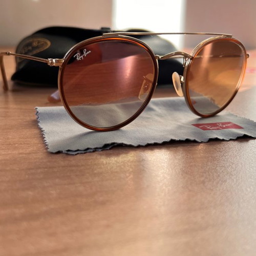 RayBan 3637-N women's sunglasses new, gold