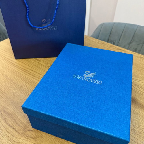Swarovski wine glass set for two new