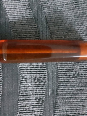 Vintage amber pipe 7 inches like new, collectible piece