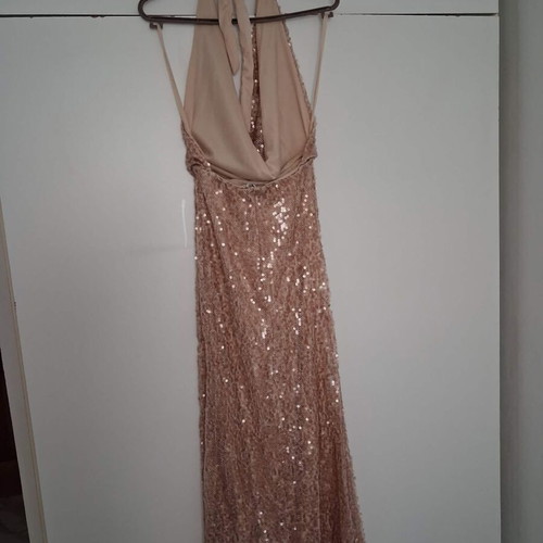 Official rose gold dress with sequins, like new, one size