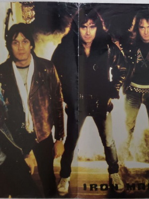 Αφίσα διπλής όψης Ian Paice / Iron Maiden μεταχειρισμένη από περιοδικό Metal Hammer