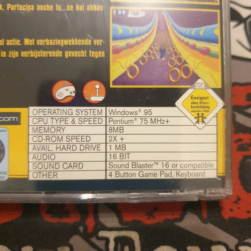 Sonic 3D: Flickies' Island PC CD-ROM used with manual