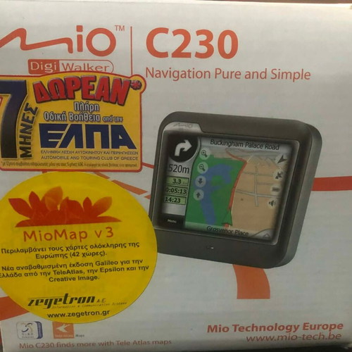 Mio C230 GPS Navigator used, fully working with GPS signal
