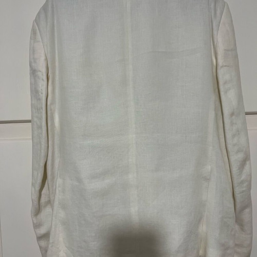 Berto Lucci Milano suit official 100% linen new, white