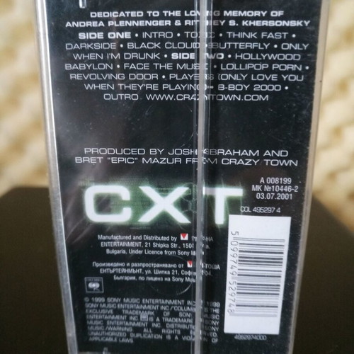 Crazy Town The Gift Of Game audio cassette album new