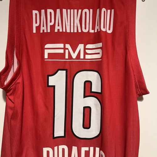Olympiacos Papapnikolaou GSA Euroleague Jersey 25-26 Size L Like New