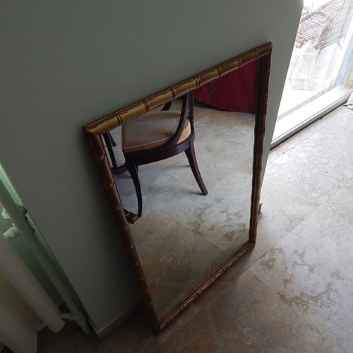 Bronze mirror used, old, 64x96 cm