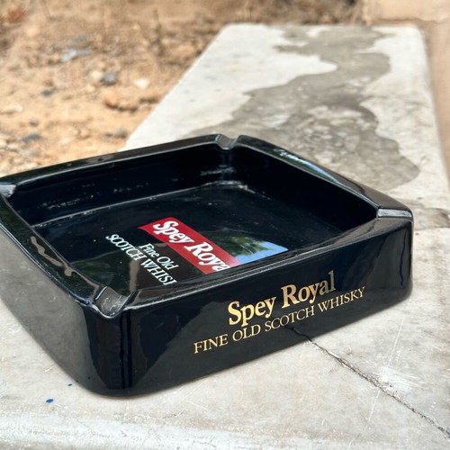 Spey Royal Fine Old Scotch Whisky Ceramic Ashtray used