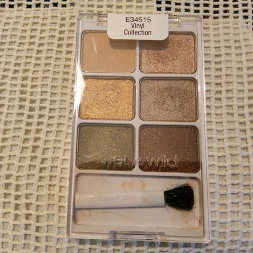 Wet n wild eyeshadows used with brush